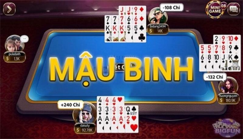 Luật của game bài Mậu Binh dễ hiểu nhất